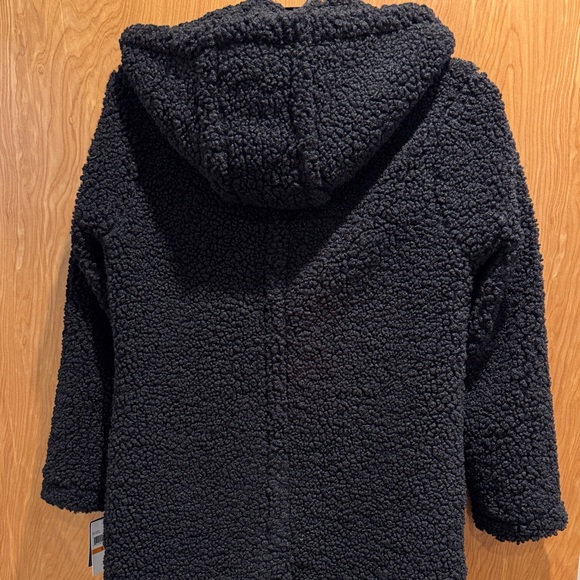 Lucky Brand Black Teddy Sherpa Hooded Coat - Picture 7 of 7